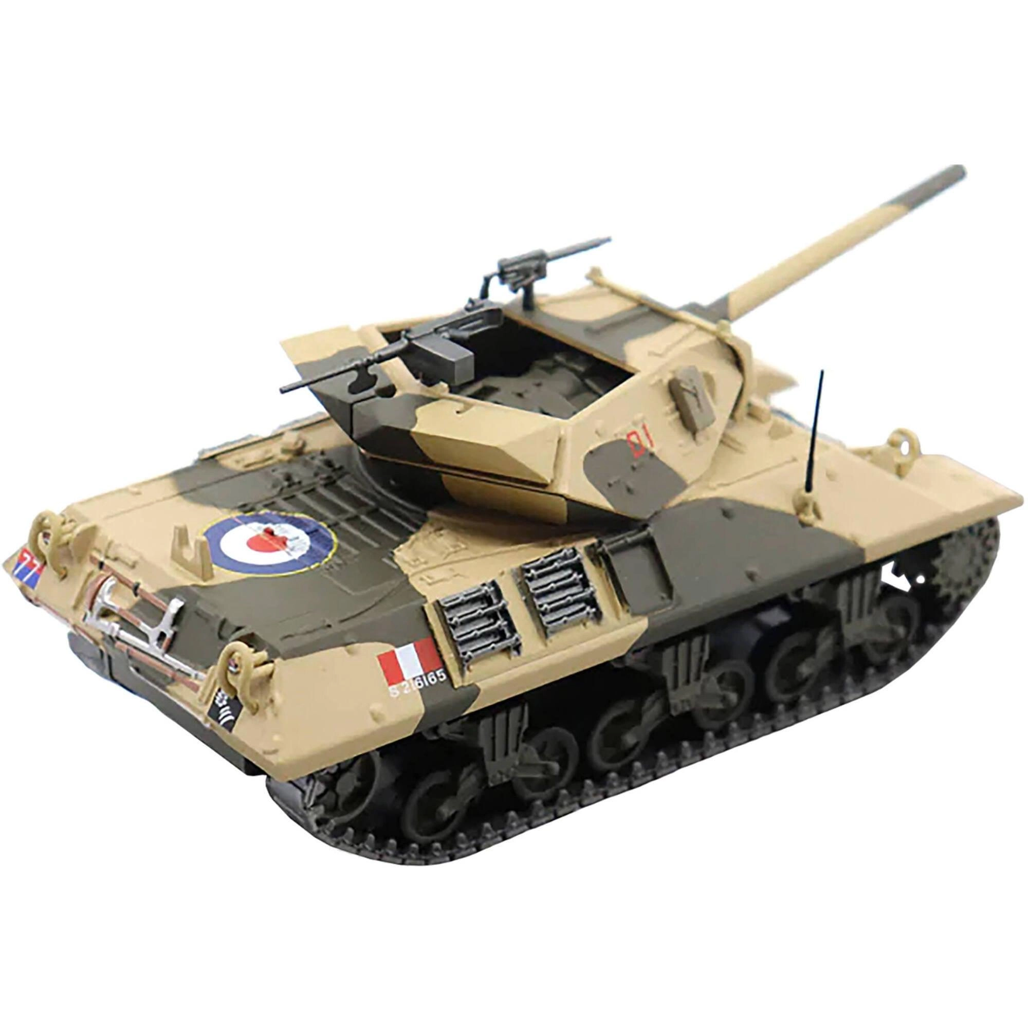 AFV's of WWII 1/43 Diecast Model Tank - M10 Destroyer D1 #77 U.S.A. 72nd Regiment