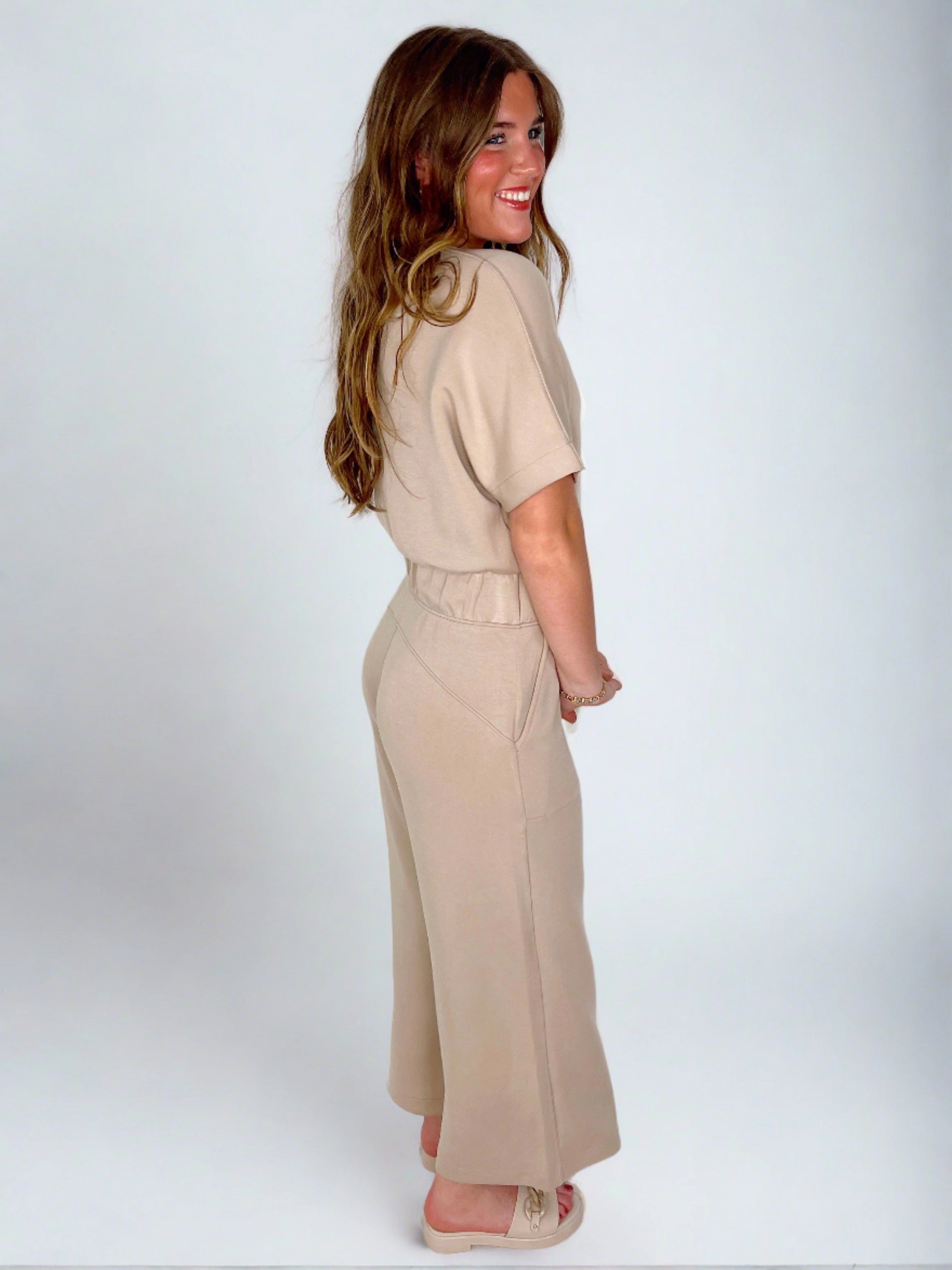 AirEssentials Crop Wide Leg Jumpsuit | Spanx