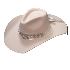 American Hat Makers Juliet - Womens Bridal Felt Cowboy Hat