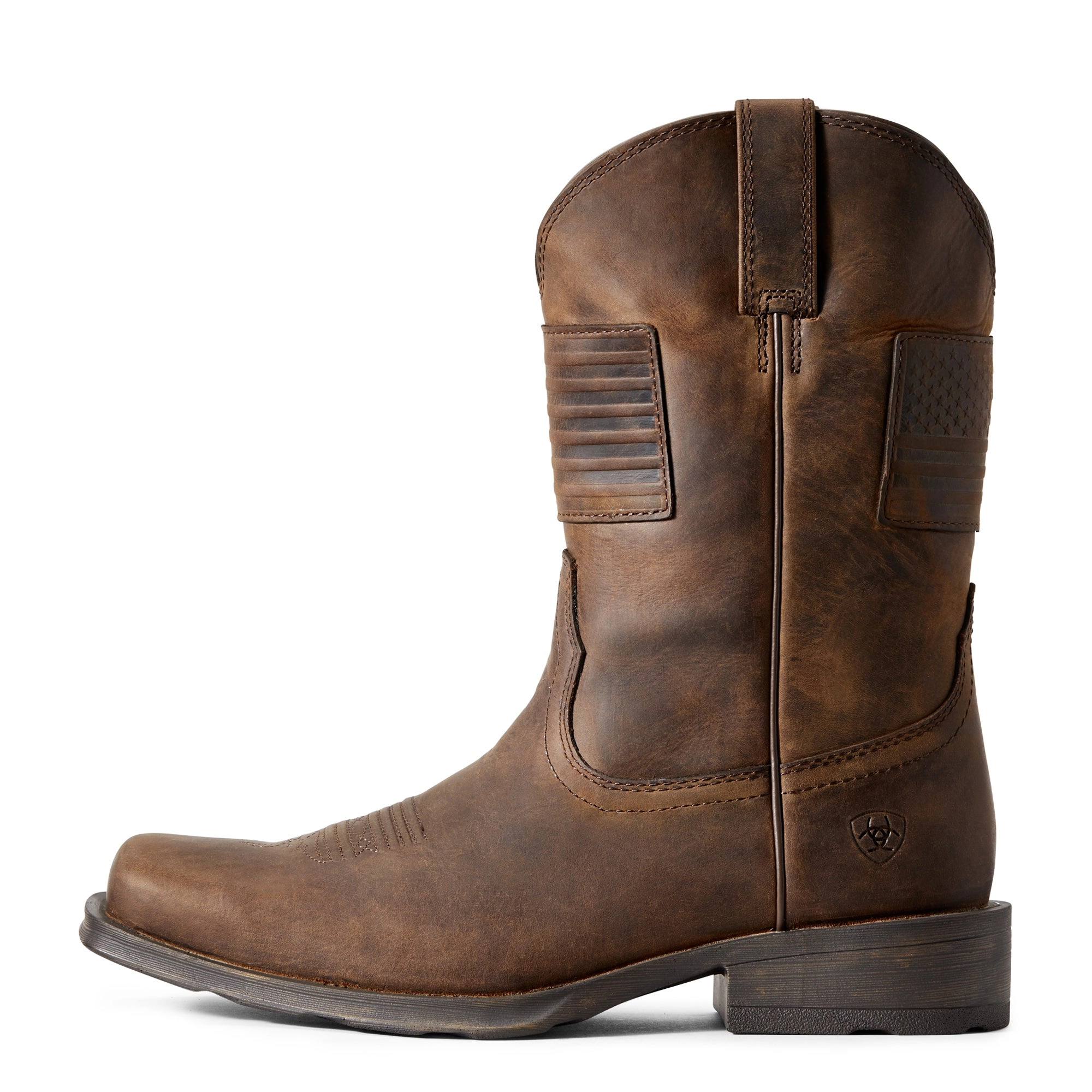 Ariat Mens 10029692 Rambler Patriot Distressed Brown