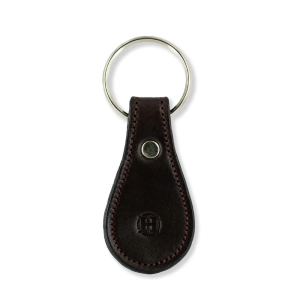 Bell-Shaped Leather Keychain