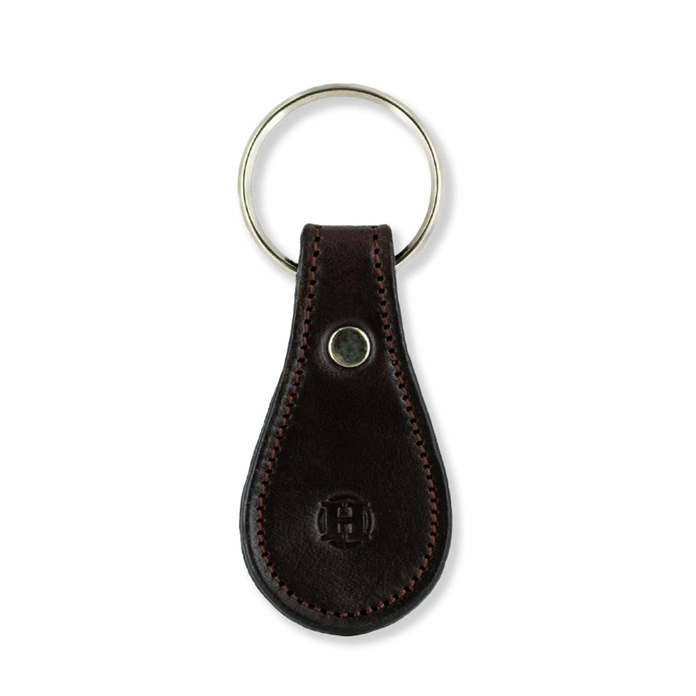 Bell-Shaped Leather Keychain