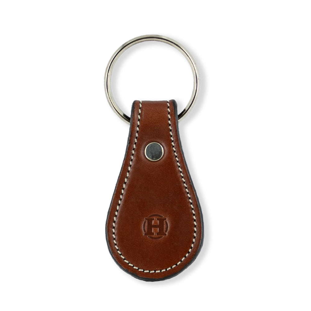 Bell-Shaped Leather Keychain