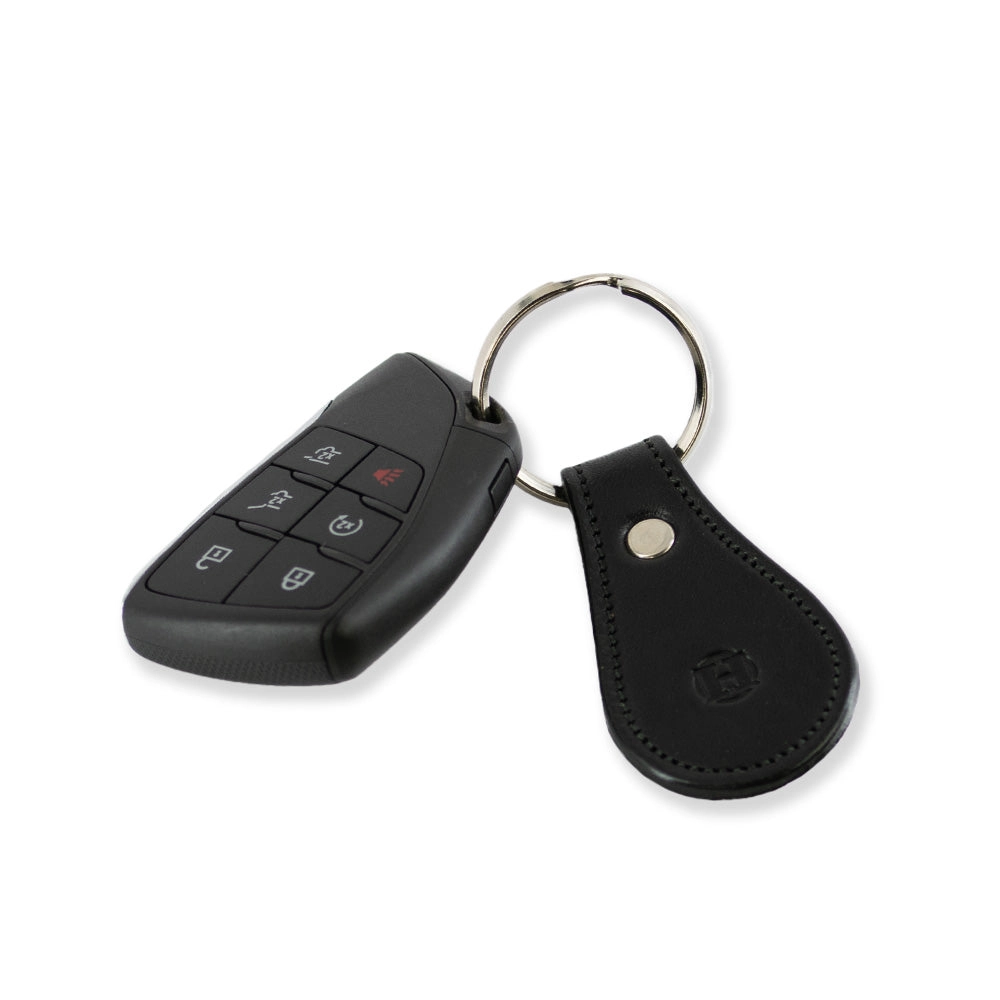 Bell-Shaped Leather Keychain
