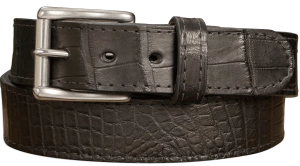 Black American Alligator Max Thickness Belt