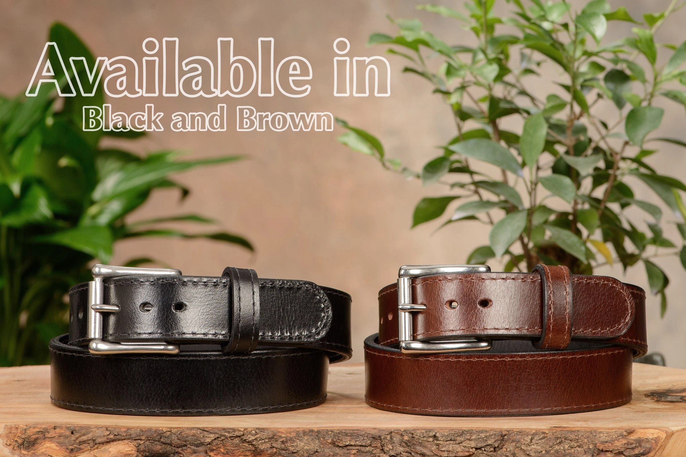 Black Water Buffalo Gun Belt from Men: Max Thickness