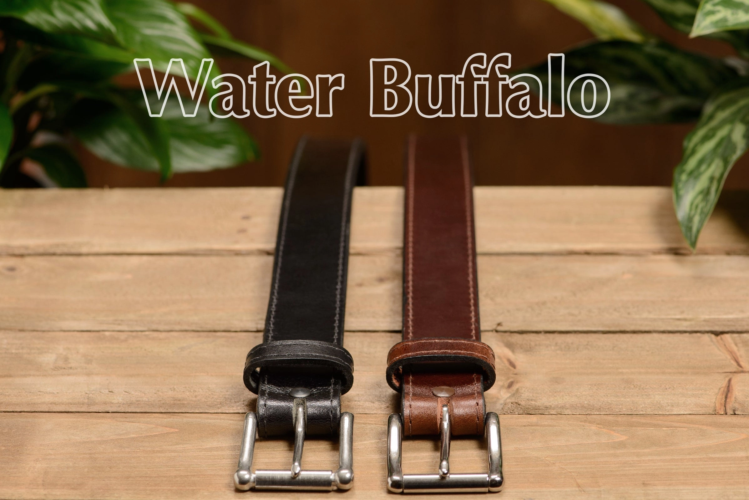 Black Water Buffalo Gun Belt from Men: Max Thickness