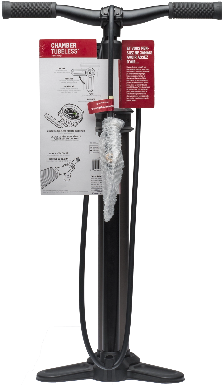 BlackBurn Chamber Tubeless Floor Pump