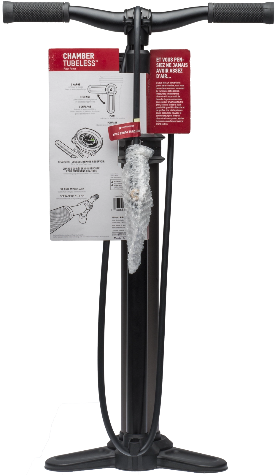 BlackBurn Chamber Tubeless Floor Pump