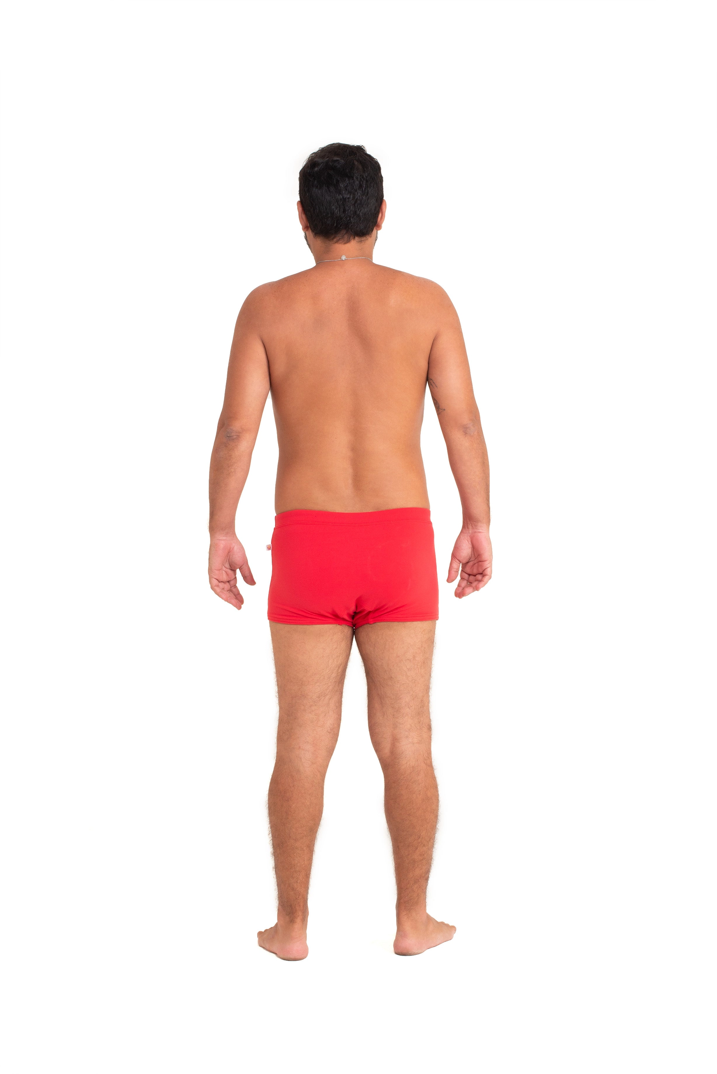 Brazilian Style Trunks, Red, Supplex