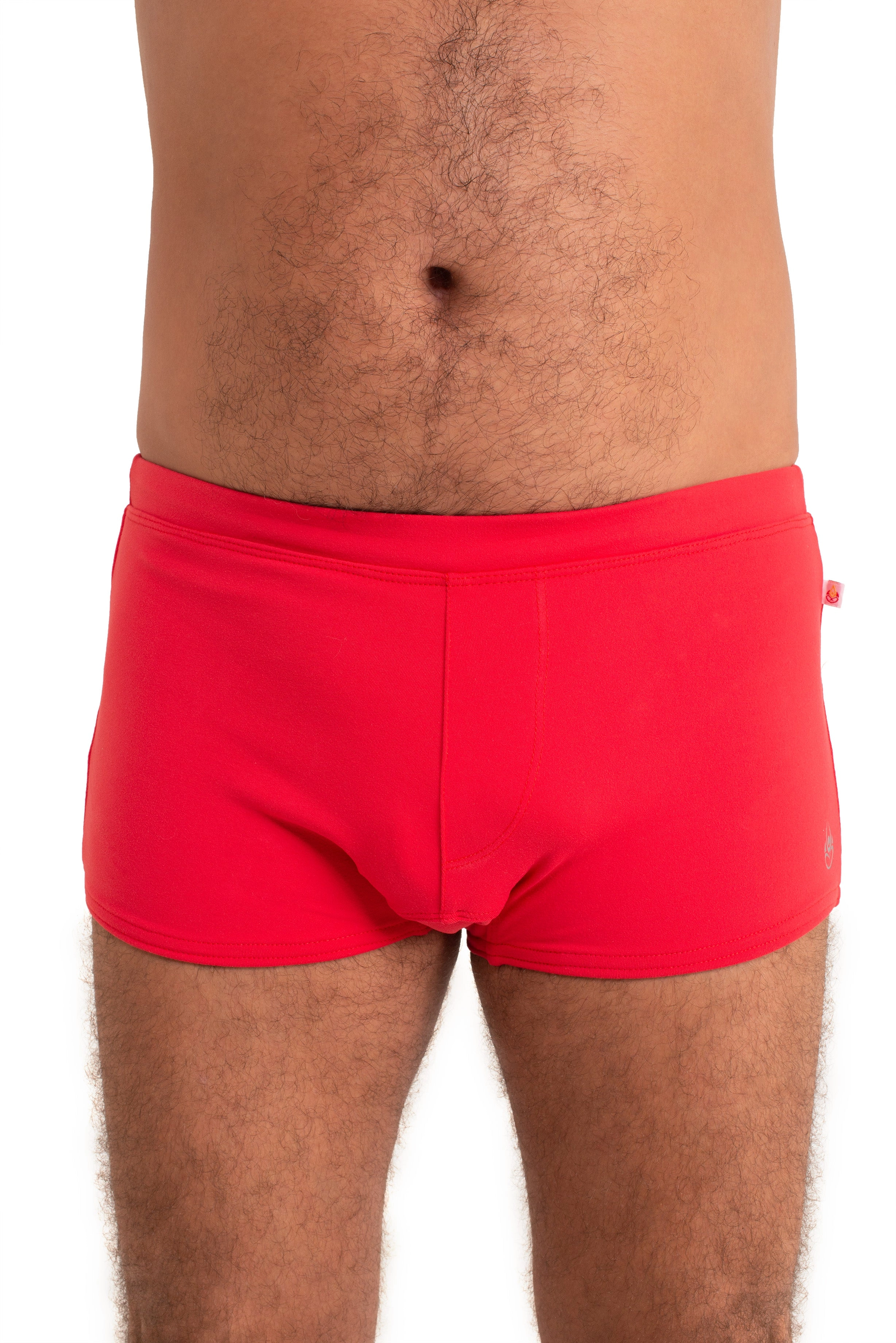 Brazilian Style Trunks, Red, Supplex