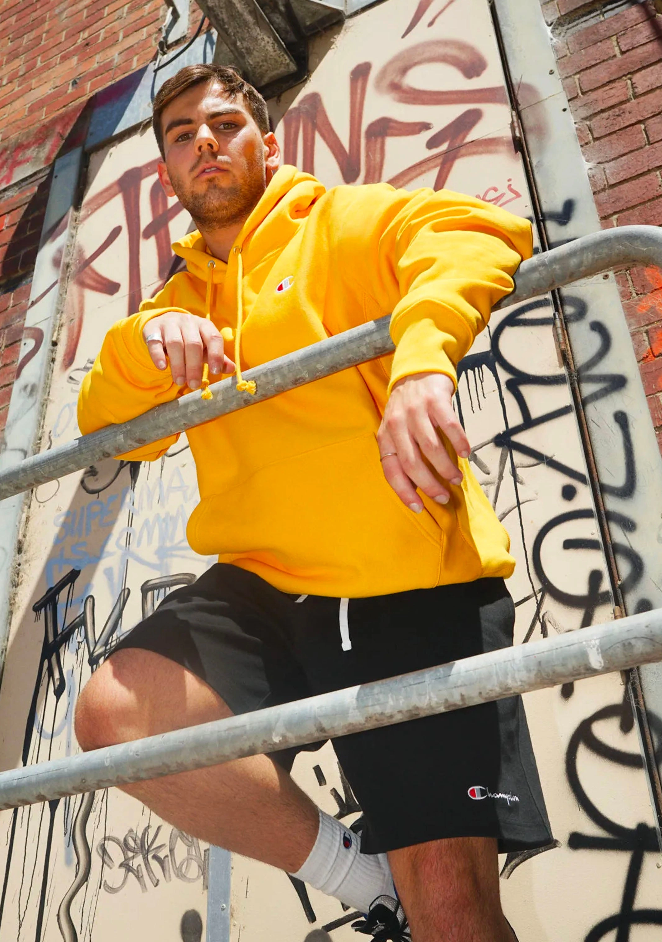 Champion Men's Reverse Weave C-Logo Hoodie