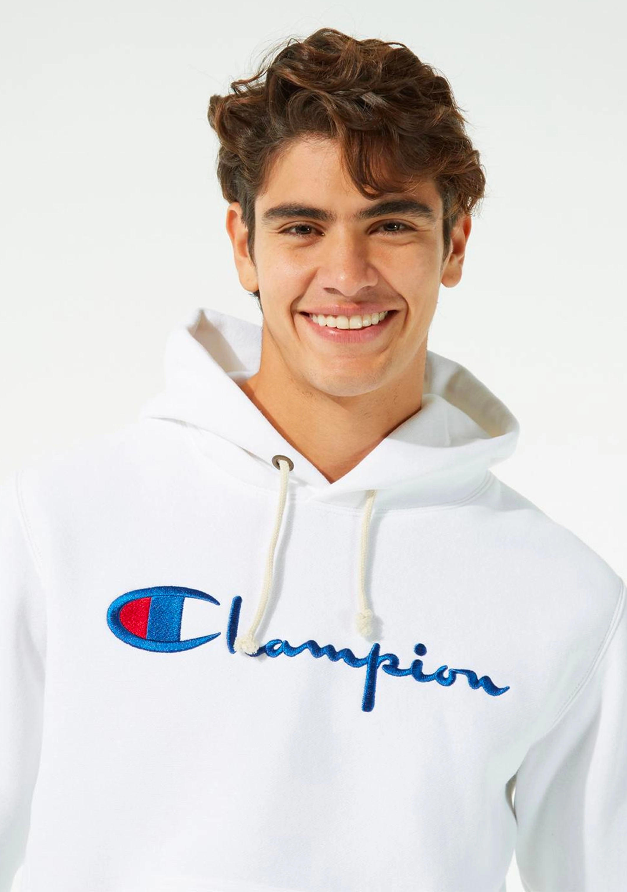 Champion Men's Reverse Weave Script Hoodie
