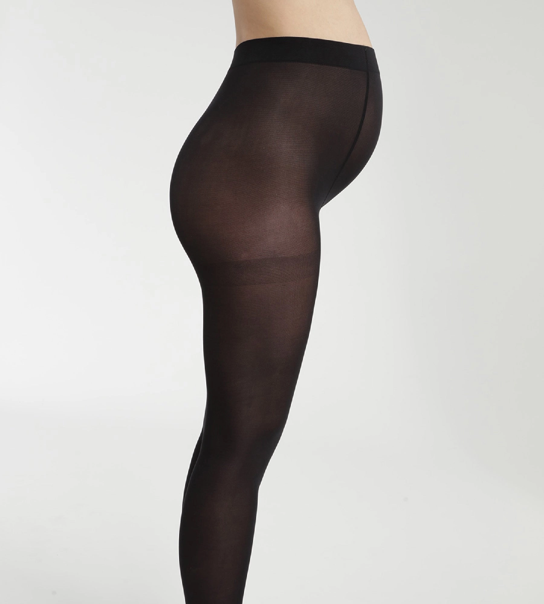 Collant de maternité opaque ceinture ultra extensible Dim Style Mama