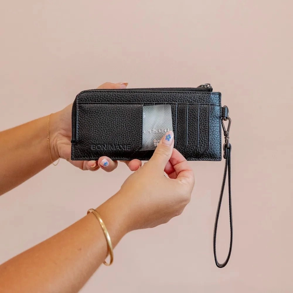 Everyday Leather Slimline Wallet -- Black