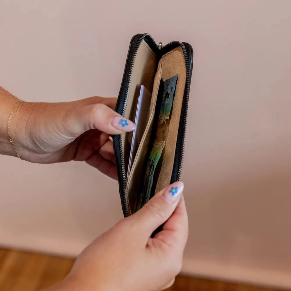 Everyday Leather Slimline Wallet -- Black