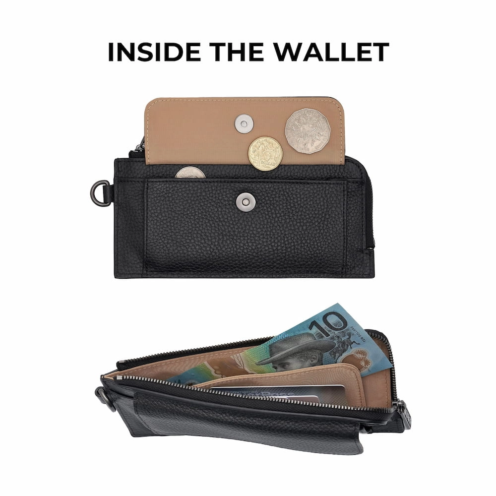 Everyday Leather Slimline Wallet -- Fuchsia
