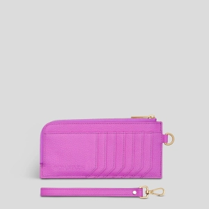 Everyday Leather Slimline Wallet -- Fuchsia