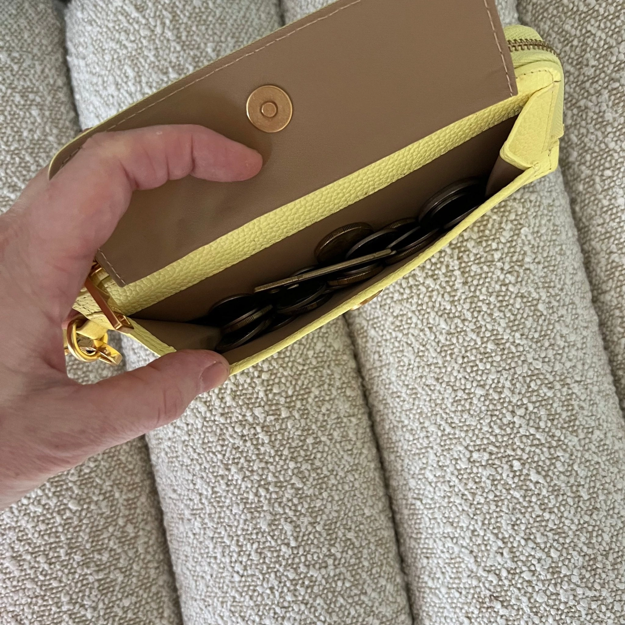 Everyday Leather Slimline Wallet -- Lemon Butter