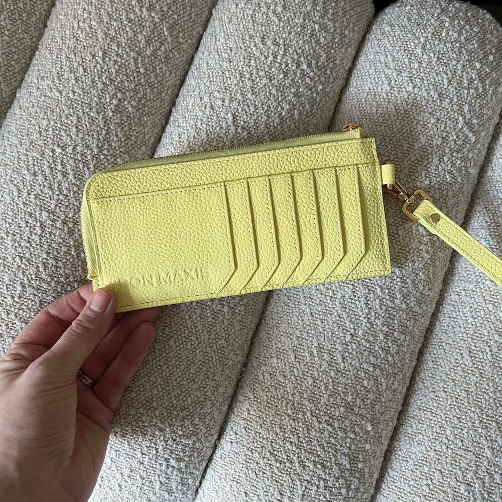 Everyday Leather Slimline Wallet -- Lemon Butter