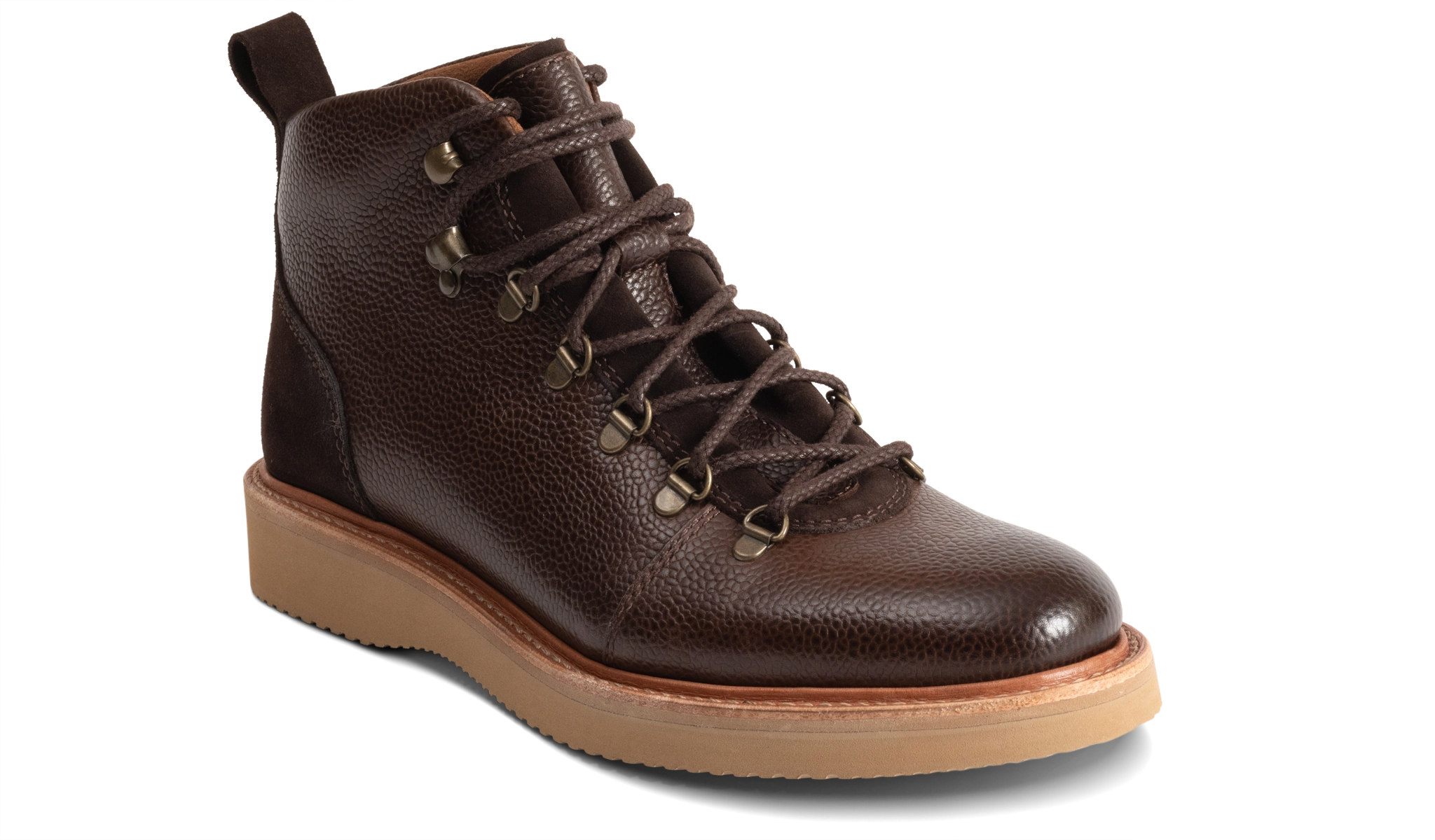 Frank - Choc Grain Choc Suede