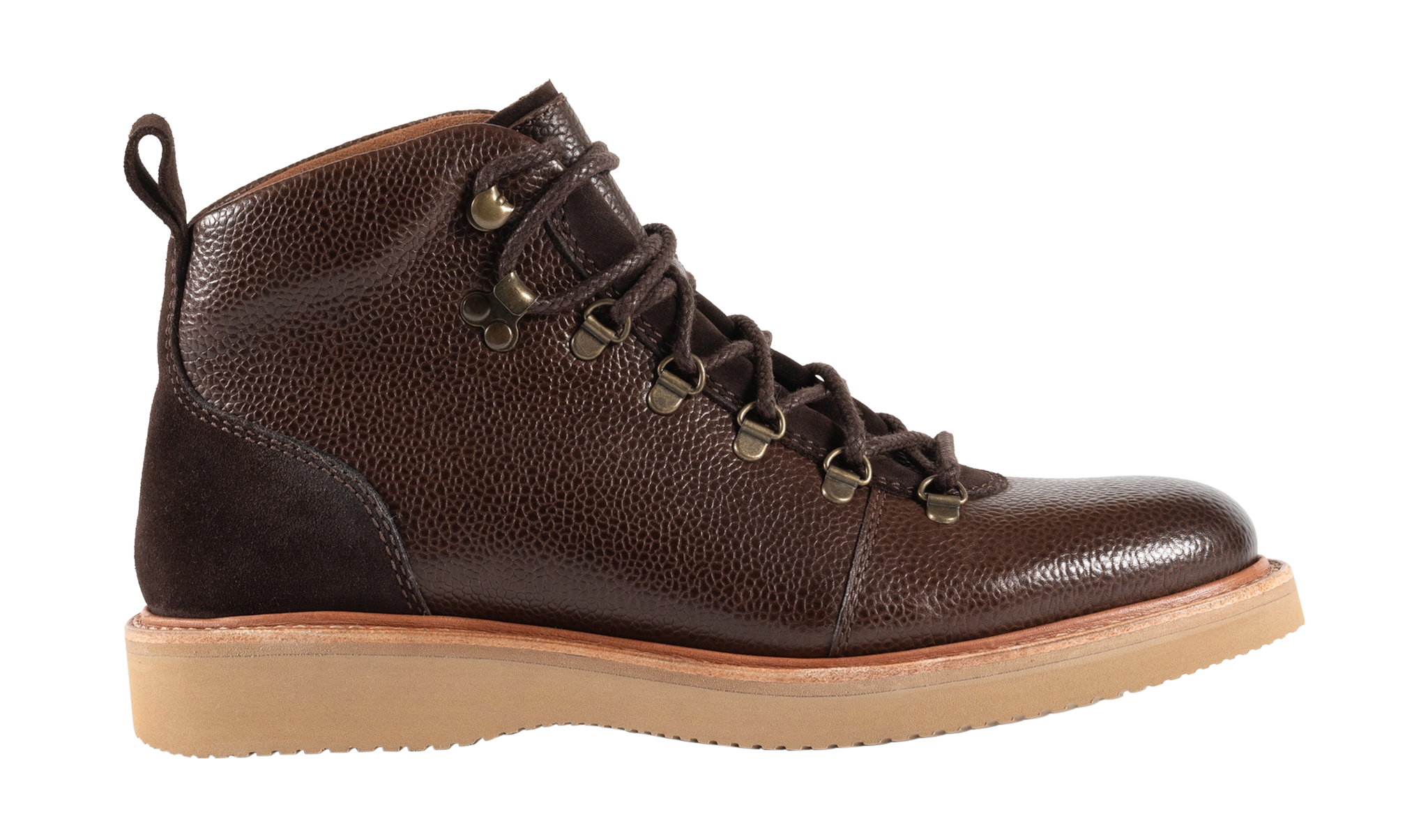 Frank - Choc Grain Choc Suede