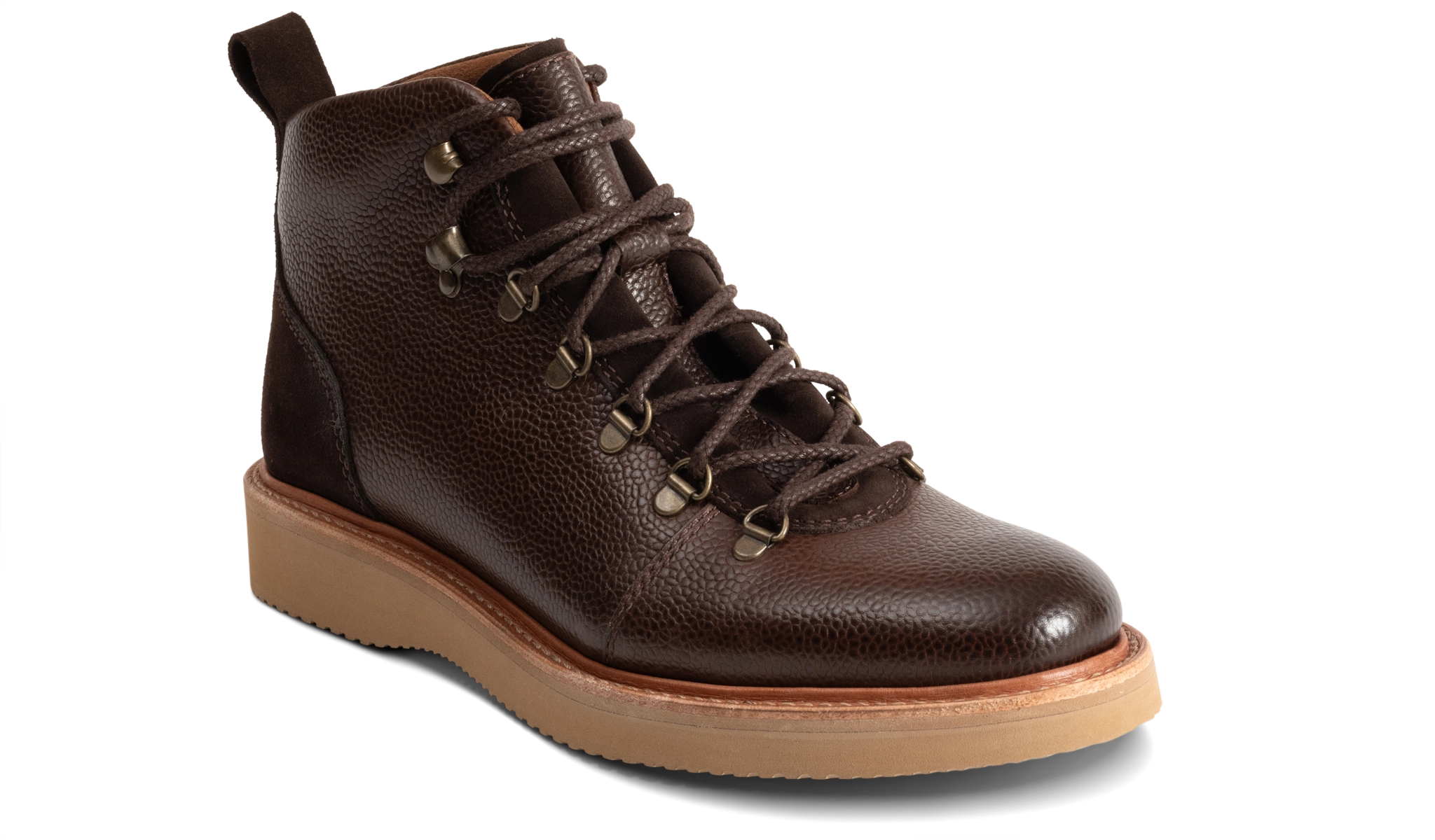 Frank - Choc Grain Choc Suede