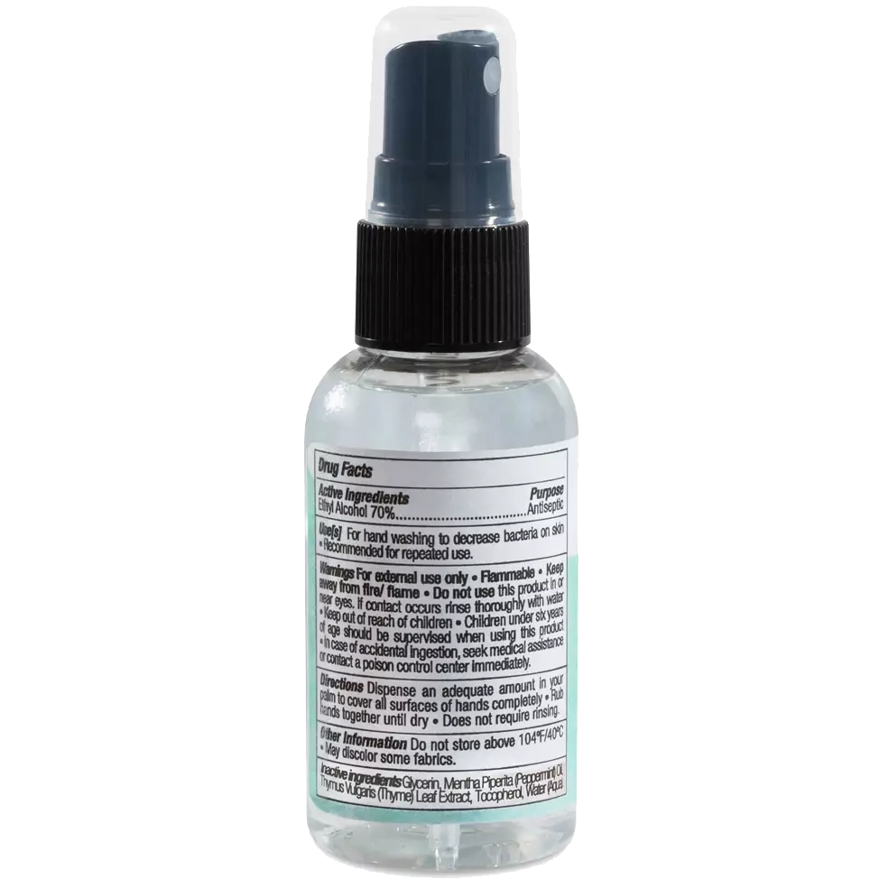 Hand Sanitizer Spray-Peppermint, 2oz