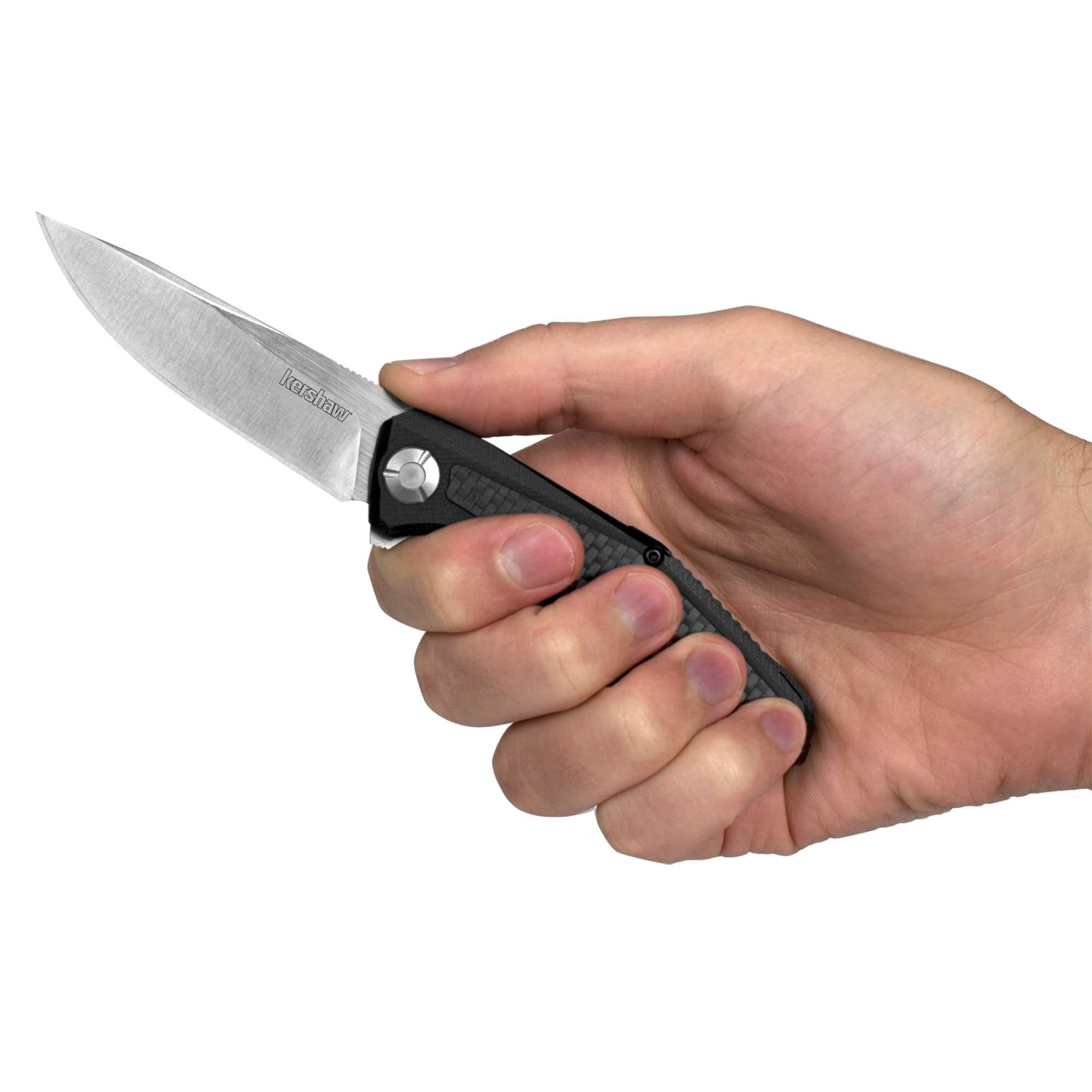 Kershaw Pocket Knife - Atmos Drop Point Plain Edge Steel Blade Everyday | KW4037