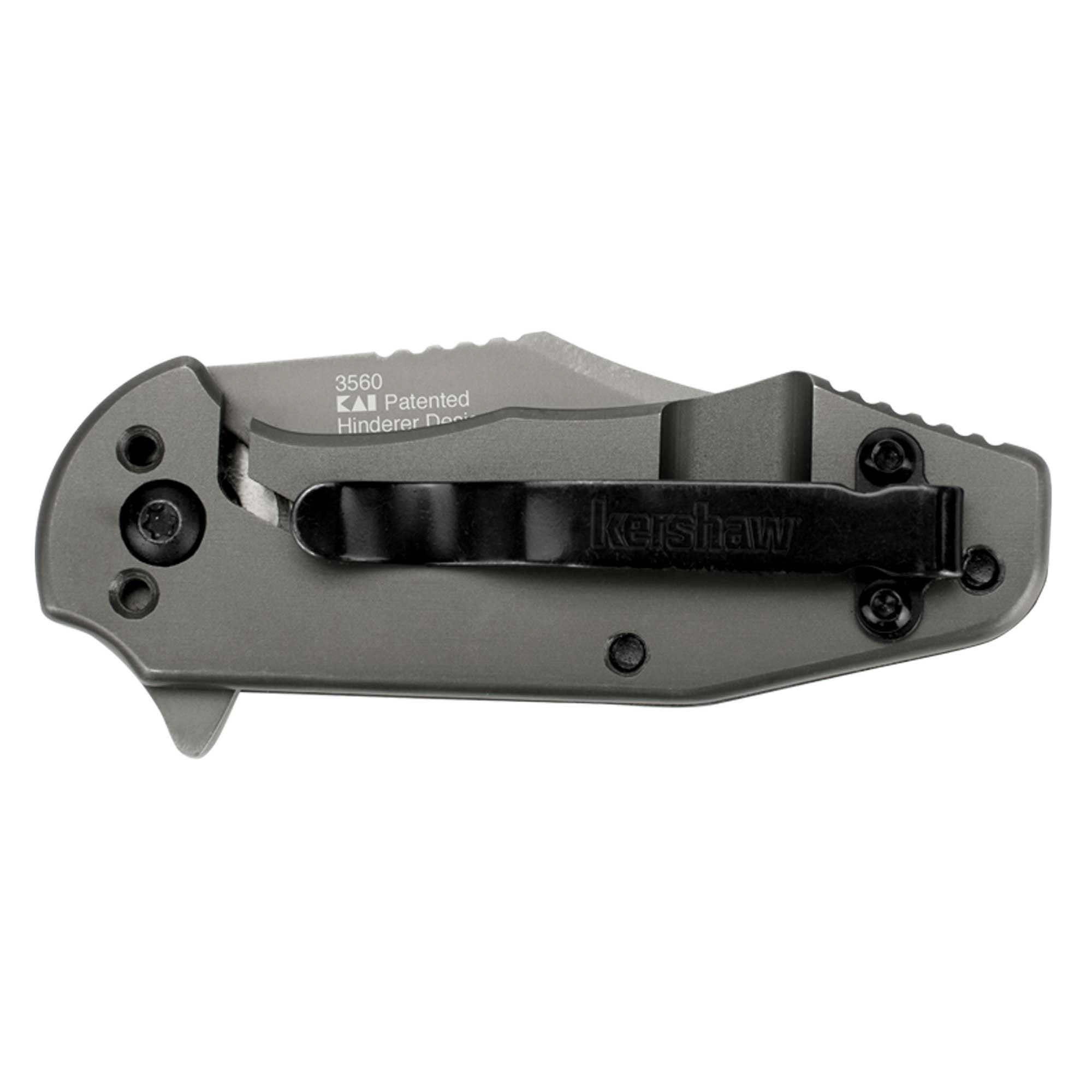 Kershaw Pocket Knife - Ember Drop Point Plain Edge Blade with Frame Lock | KW3560