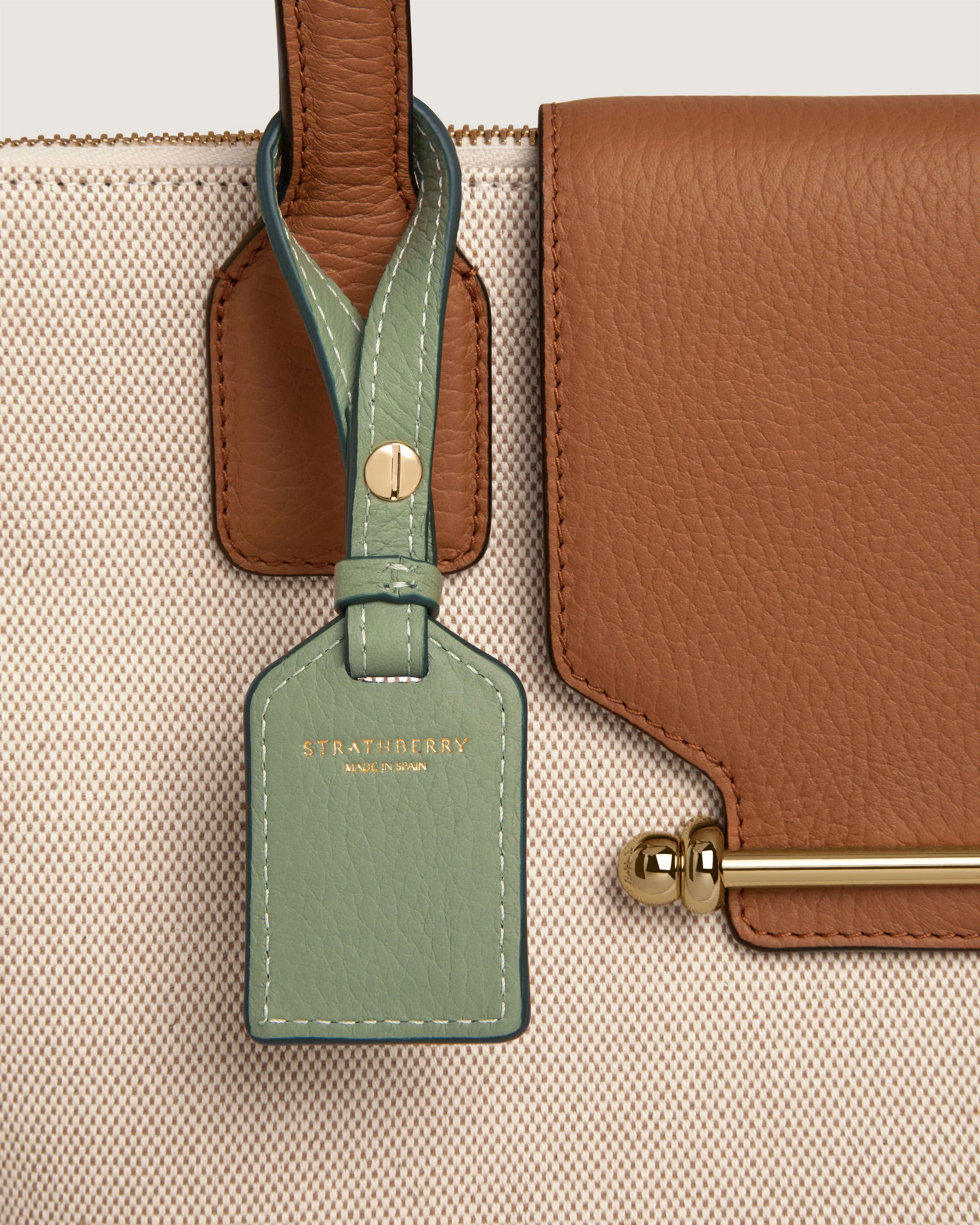Leather Tag - Sage
