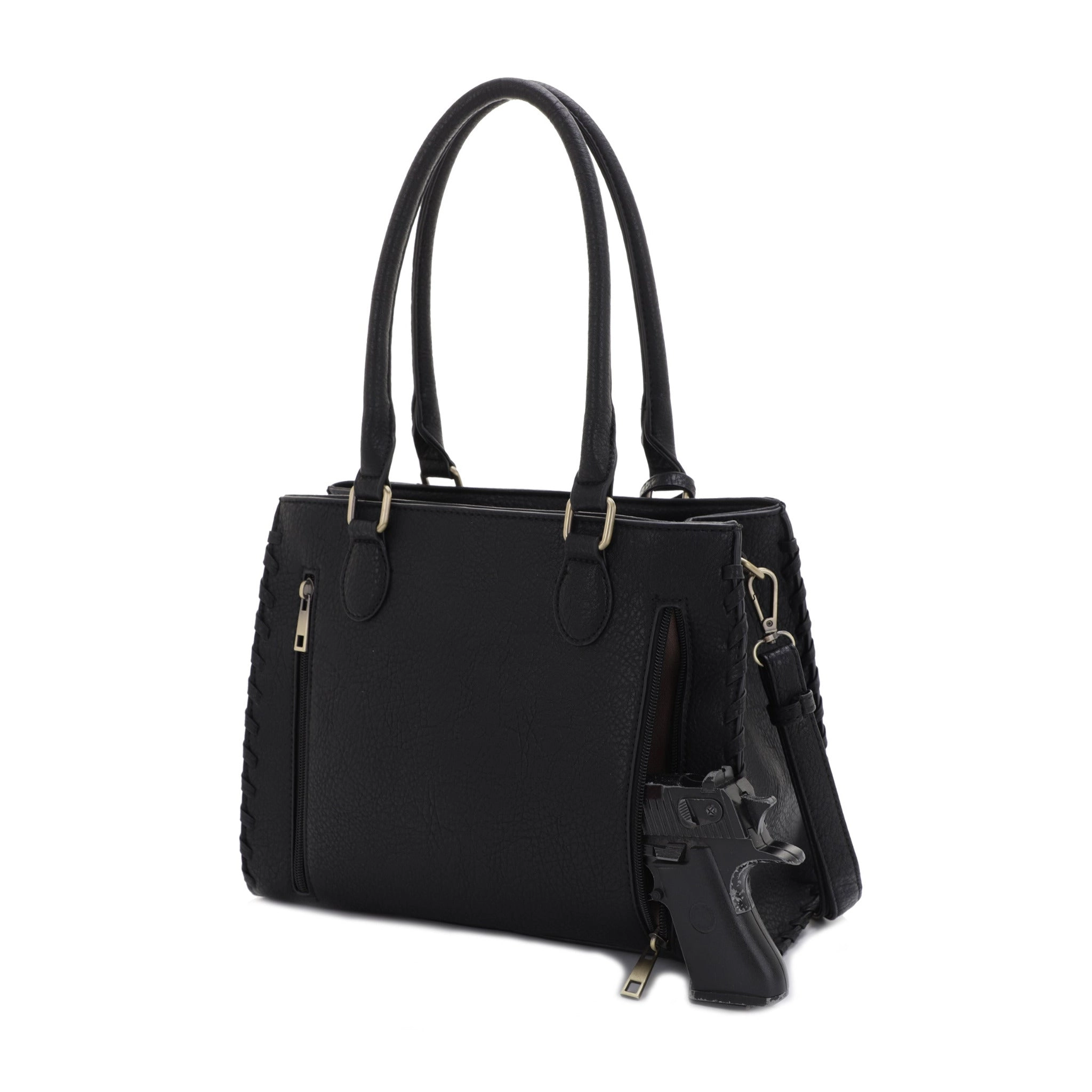 Lioness Concealed Carry Satchel Bag with Tassel