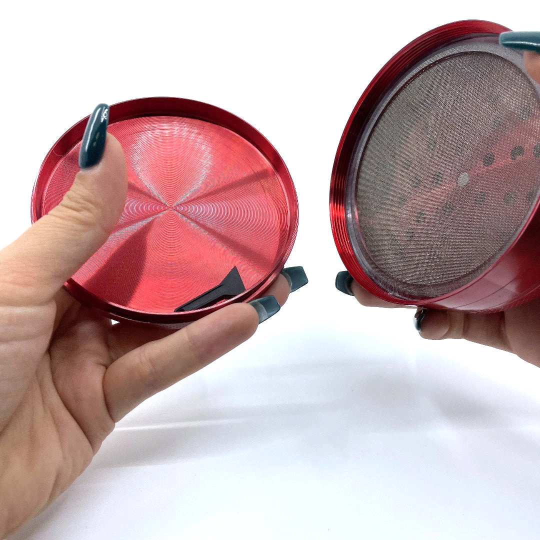 Metal Jumbo 4 Piece Grinder 98Mm - 6 Pieces Per Retail Ready Display 22714