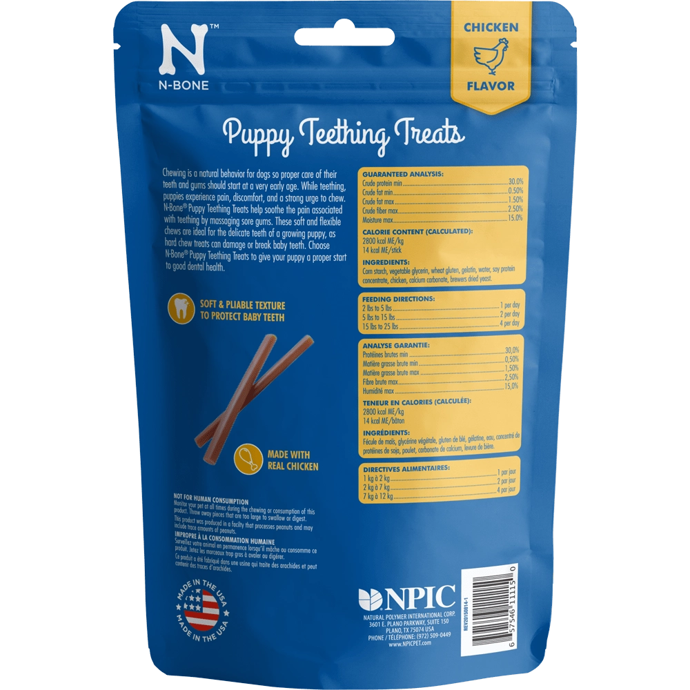 N-Bone Puppy Teething Treats Chicken Flavor Dog Treats