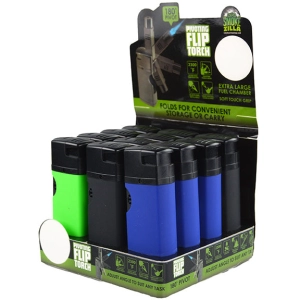 Pivot Head Flip Torch Lighter - 12 Pieces Per Retail Ready Display 25927