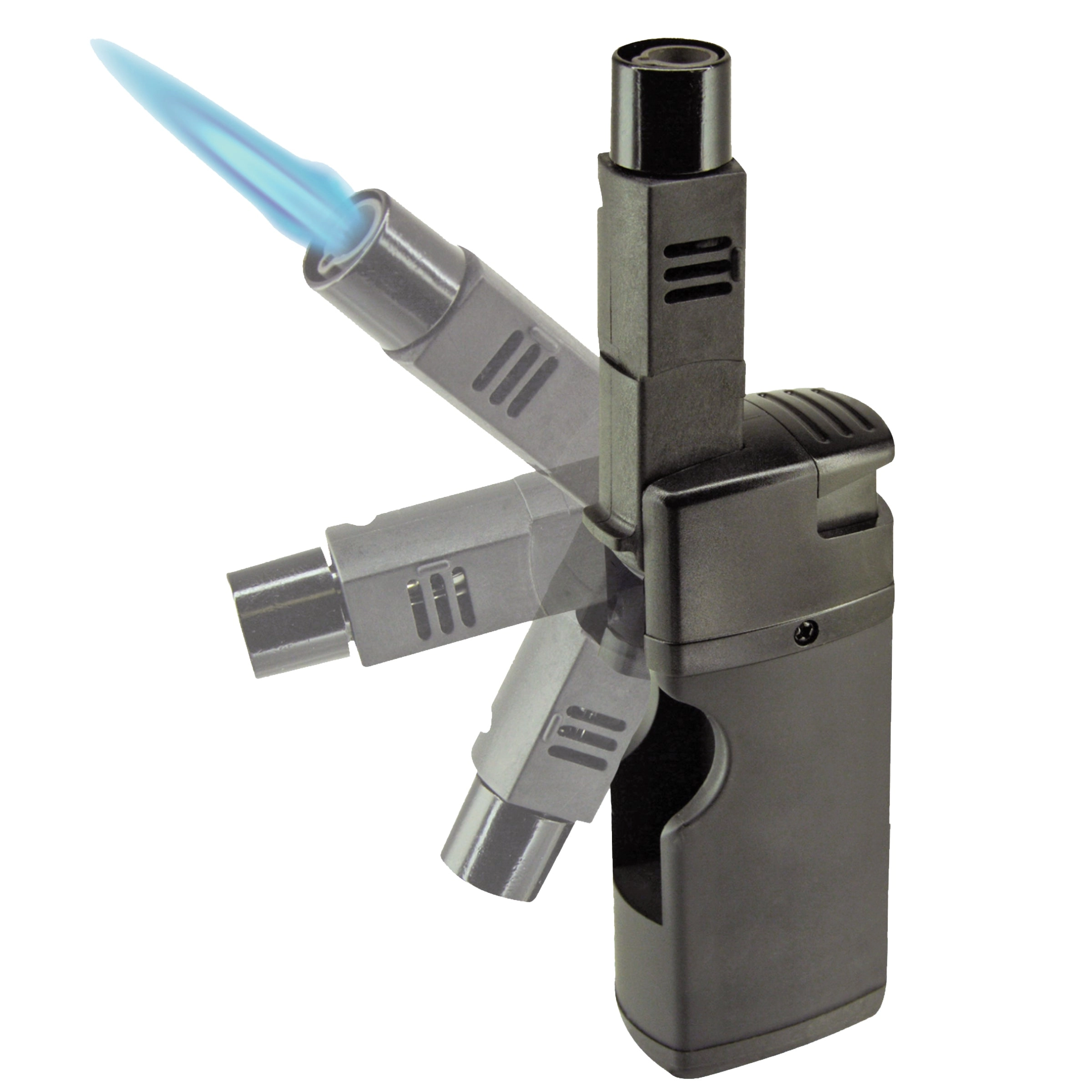 Pivot Head Flip Torch Lighter Blister Pack - 12 Pieces Per Retail Ready Display 25927Mn