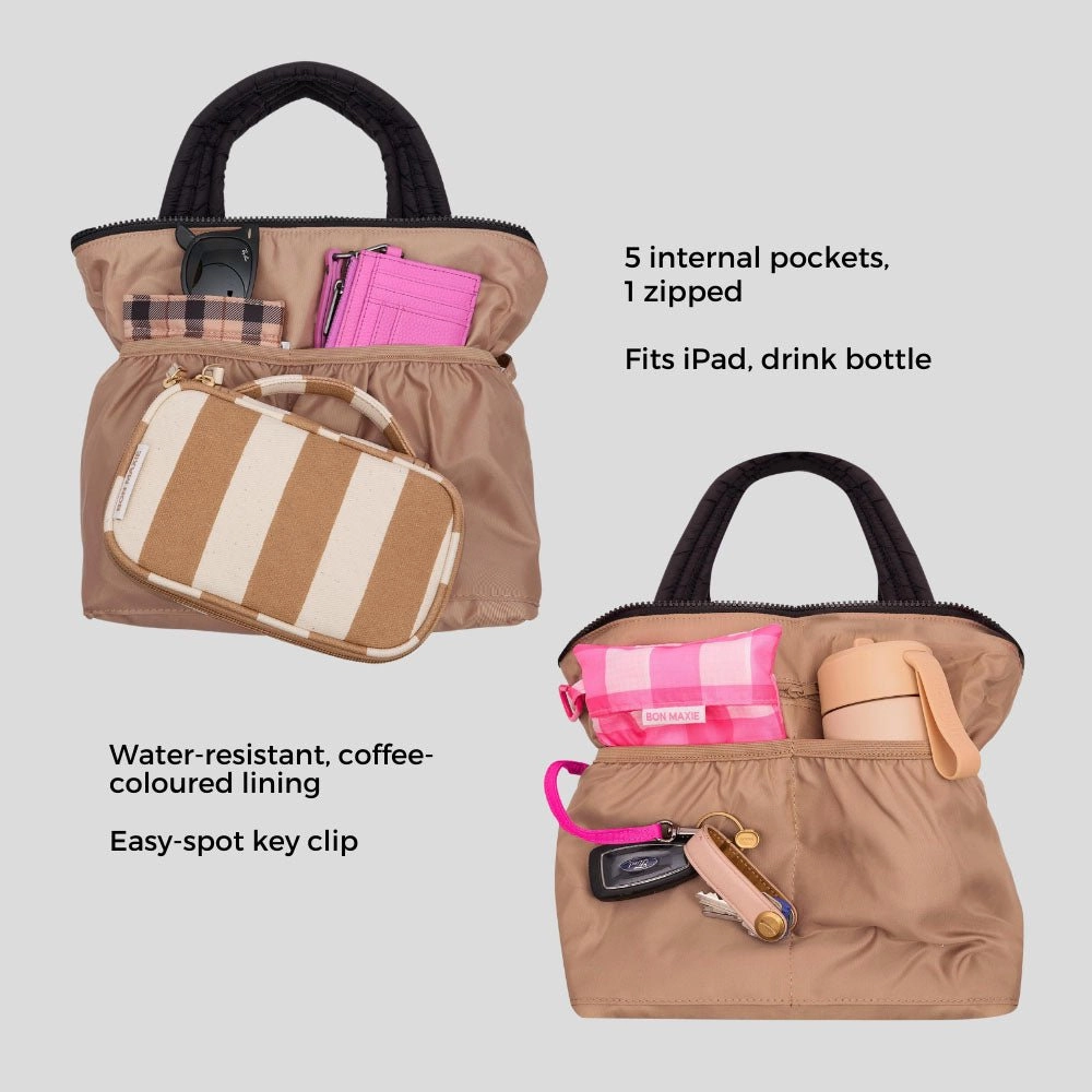 Puffy Pillow Crossbody Bag -- Chocolate