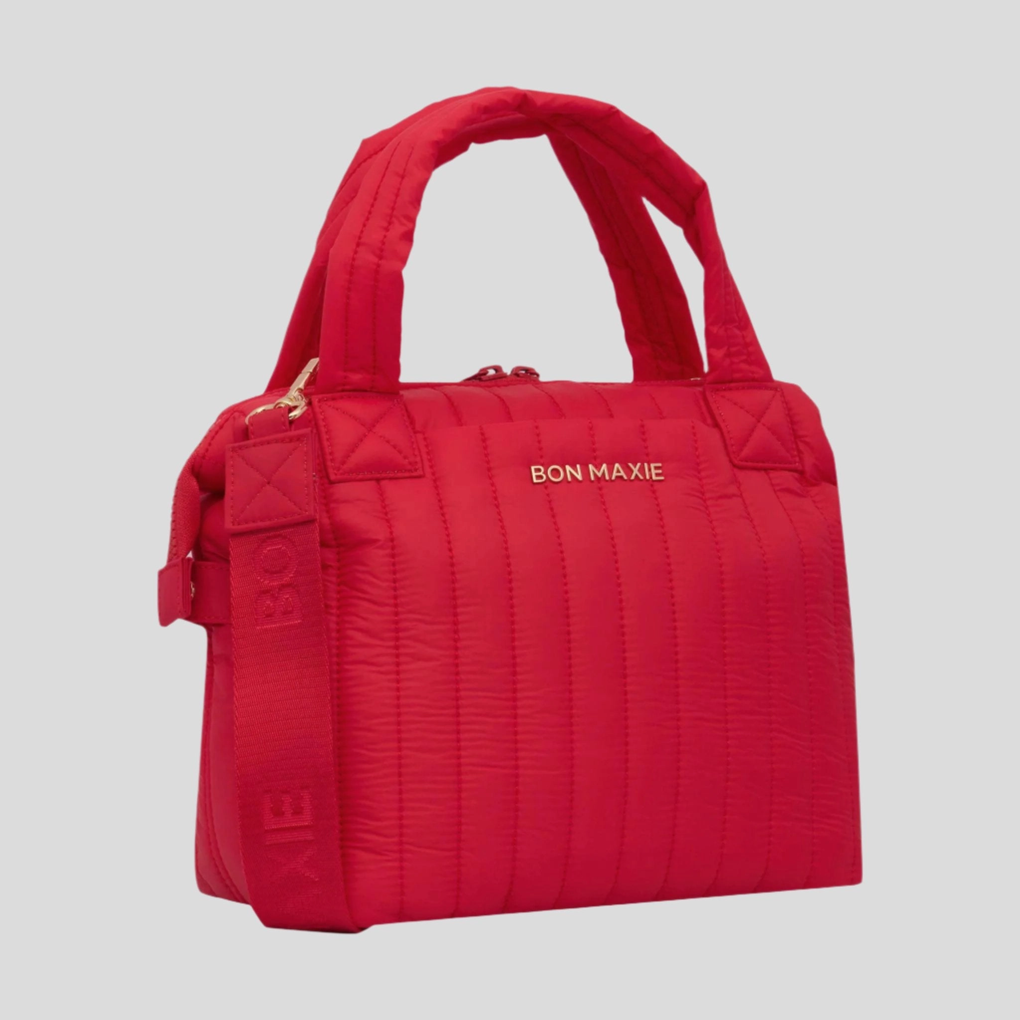 Puffy Pillow Crossbody Bag -- Red
