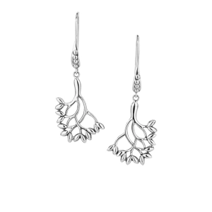 Silver Tree of Life Hook Earrings - Large