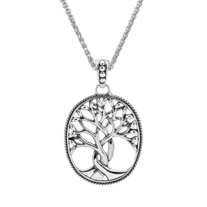 Silver Tree of Life Pendant Large