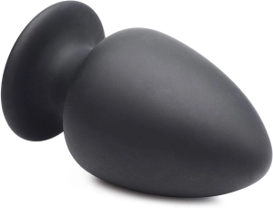 Squeezable Large Anal Plug - Black