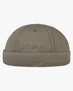 Stetson Cotton Docker Cap - Olive