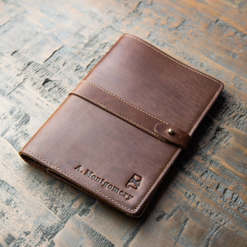 The Alabama Inventor Personalized Fine Leather A5 Moleskine Journal Diary with Alabama Logo