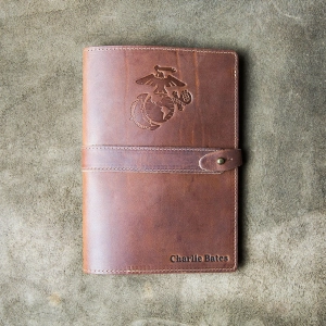 The Officially Licensed Marine Corps Inventor Fine Leather A5 Moleskine Journal Diary