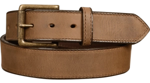 The Rockefeller: Rustic Tan Stitched Oil Tanned 1.50"