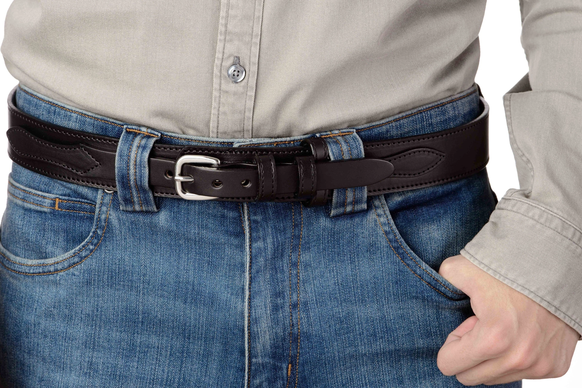 The Walker: Black Stitched Ranger 1.50"