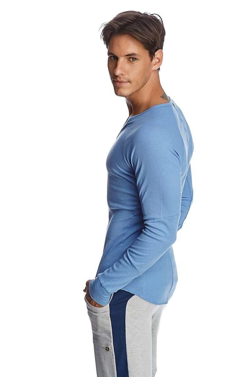 Thermal V-Neck Long Sleeve (Ice Blue)