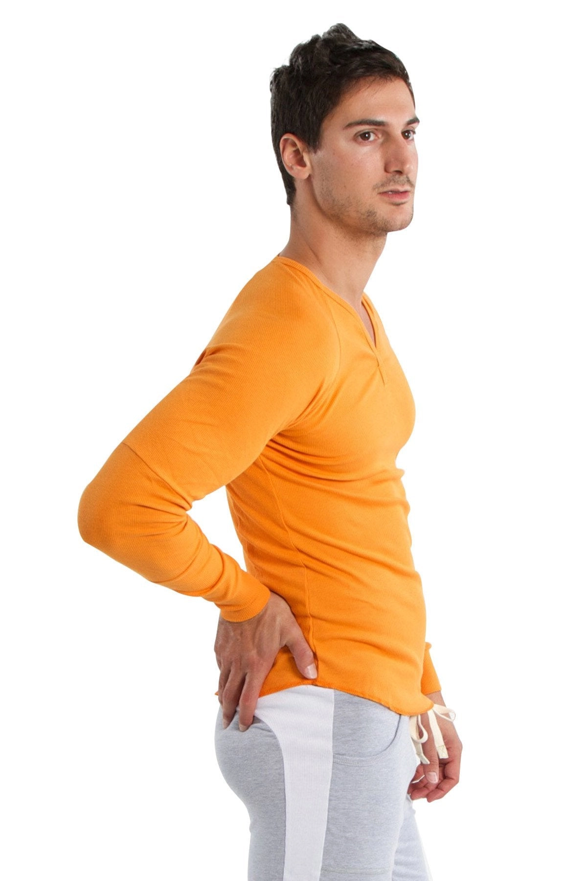 Thermal V-Neck Long Sleeve (Sun Orange)