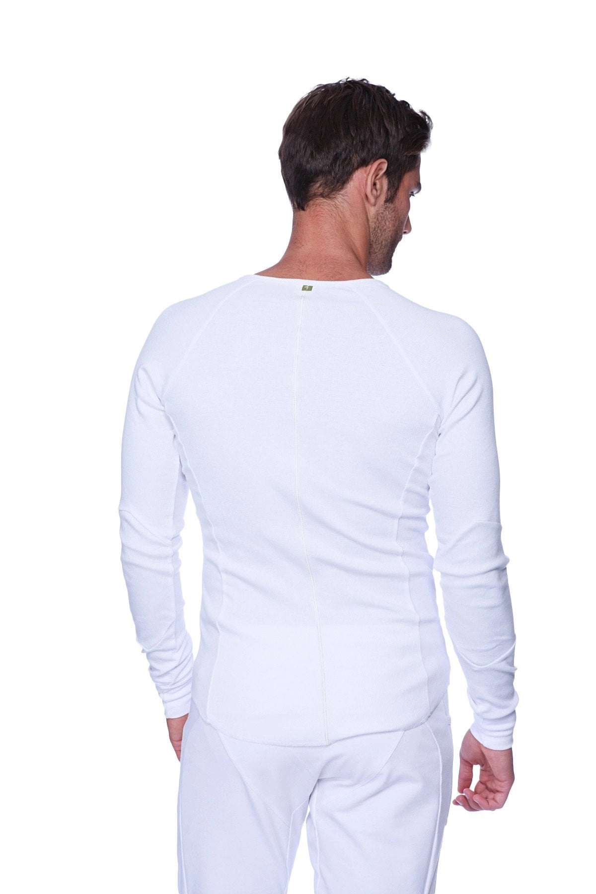 Thermal V-Neck Long Sleeve (White)