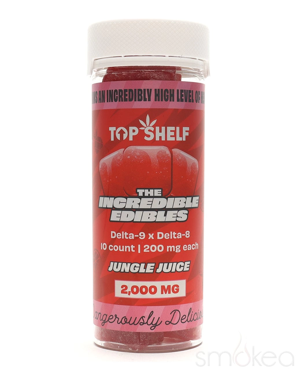 Top Shelf Hemp 2000mg Delta 8 x Delta 9 Incredible Edibles - Jungle Juice